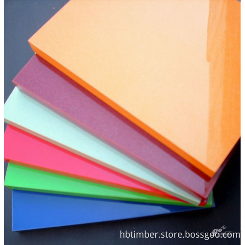 high gloss acrylic whie melamine uv coated plastic coated mdf boards for kitchen cabinet